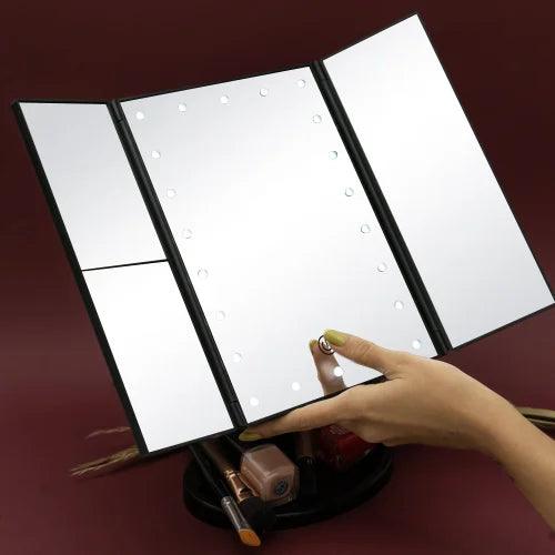 Lighted Trifold Mirror - Top Health